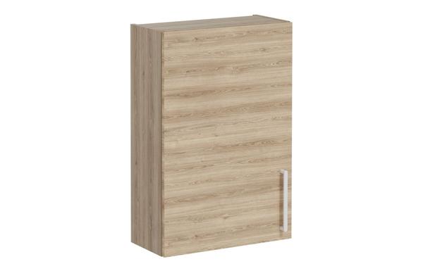 VitrA Root Flat 60cm 1 Door Upper/Wall Unit (LH Hinge) - Natural Oak